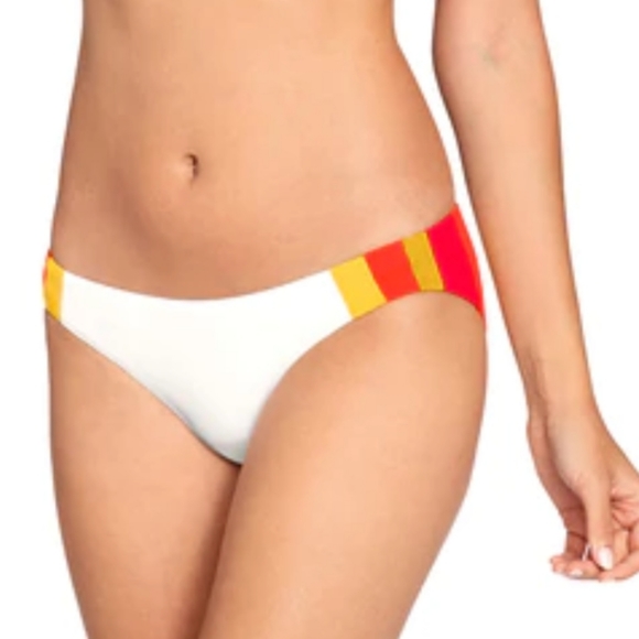 Robin Piccone Casey Bikini Bottom Colorblock white